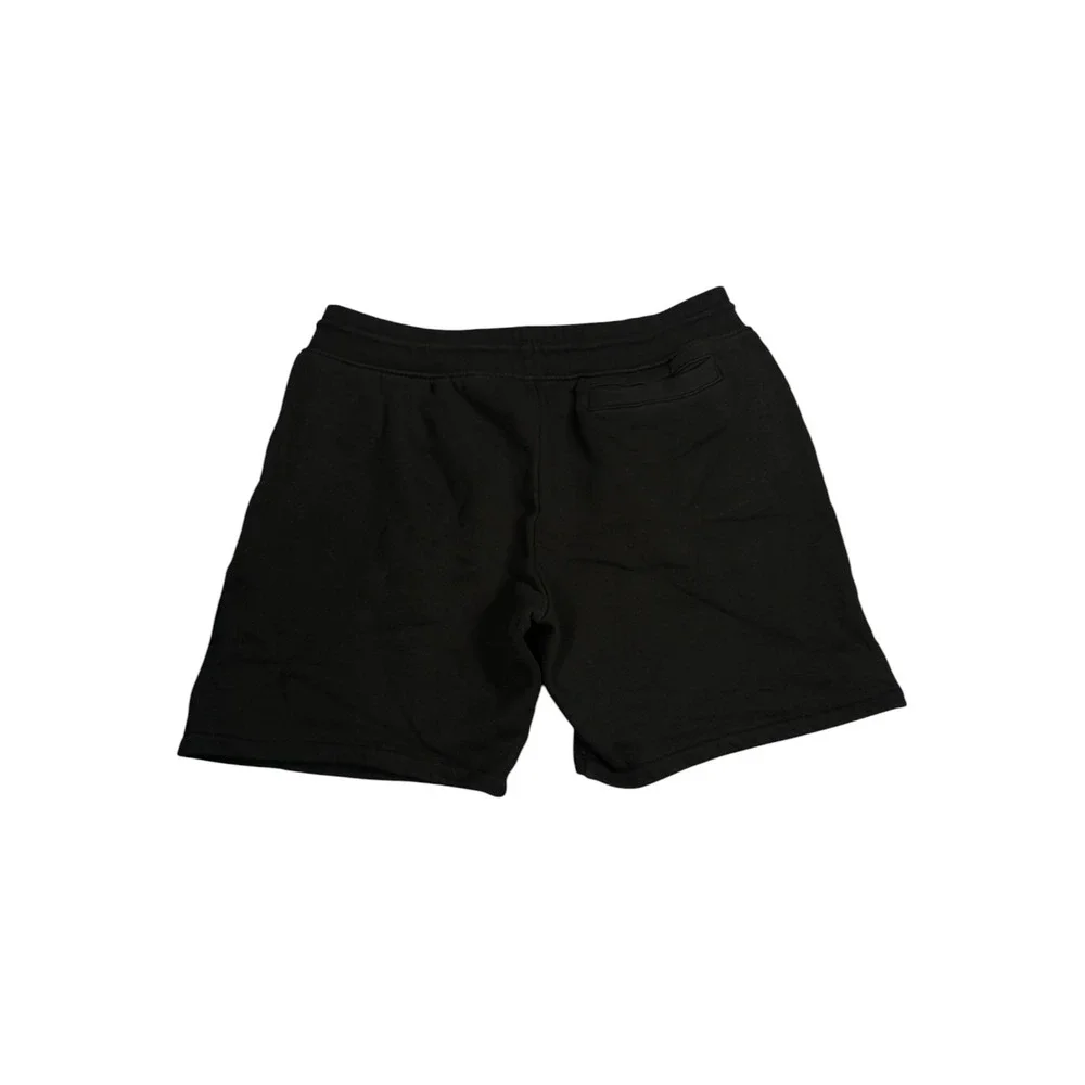 Guess Mens Black Fleece Sweat Shorts XL Drawstring Logo